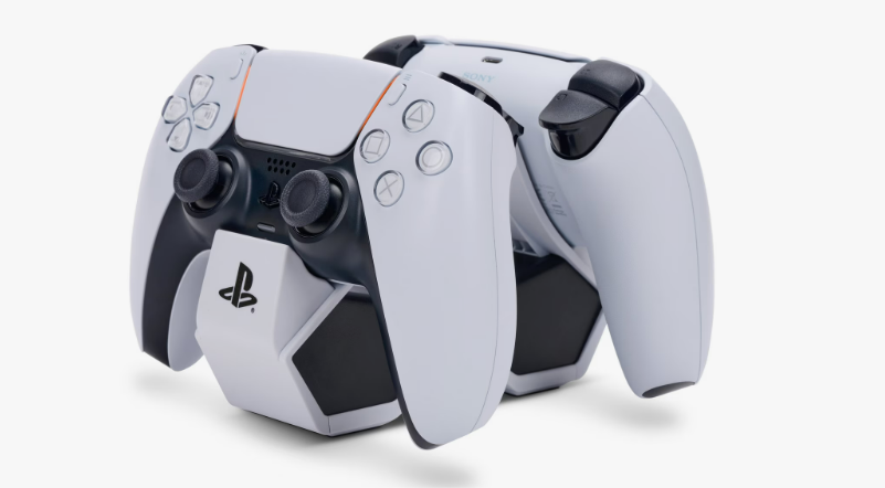 PowerA Twin Charging Station for Dualsense Wireless Controllers, Charger, Sony PlayStation, PS5, Officially Licensed