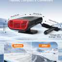 12V Portable Car Heater For Vehicle: 12 Volt Heater For Car Defroster Windshield Heaters Plug In Calentones Para Carro Calentn Para Carro That Plugs Into Cigarette Lighter For UTV For Winter