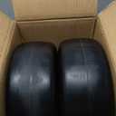 2 Pack 13x5-6" Flat Free Riding Lawn Mower Tires and Wheel, Garden Tractor Solid Smooth Tires, Hub Range for 3.25"- 7.22", 13x5.00-6" Flat Free Zero Turn Front Tires with 3/4" & 5/8" Bearings