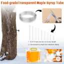 15 Sets Maple Syrup Tapping Kit, 15 Tree Taps, 15 Collection Bag with Lid (5 L), 15 Silicone Plug, 32.8 Ft Tube, BPA Free Maple Tree Tapping Kit Supplies for Experts Beginners