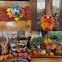 50Pcs Fall Artificial Maple Leaves，Fake Fall Maple Leaves Bluk for Thanksgiving Halloween，Faux Autumn Maple Leaves for Wedding Party Harvest Season Table Decor