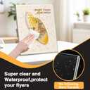 13 Pack Acrylic Sign Holder 8.5x11, L-Shape Clear Plastic Display Stands for Tabletop, Slanted Back Menu Flyer Paper Photo Picture Frame Display Stand for Restaurants Office Store Show Fair