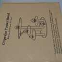 Dezzer 4 Tier Acrylic Cupcake Stand, Clear, 12" x 8" x 8" x 8" x 12"