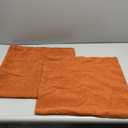 MIULEE Burnt Orange Couch Pillow Covers 18x18 Inch, Set of 2 Soft Chenille Decorative Square Throw Pillow Covers Farmhouse for Sofa Living Room Bed