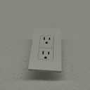 Amazon Basics Smart In-Wall Outlet, Works with Alexa Only, 2.4 GHz Wi-Fi, No Hub Required, White