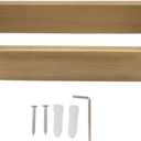 Wall Mounted Hand Towel Bar, Bathroom Hand Towel Hanger Towel Rack Stainless Steel Retro Space Saving Towel Holder for Bathroom Entrance (S)