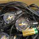 addlon Outdoor String Lights 50FT G40 with Remote, 27 LED Shatterproof Bulbs, Dimmable Patio Globe Lights Waterproof, Hanging Outside Lighting for Backyard, Garden, Deck, Balcony, Porch, Caf, Decor