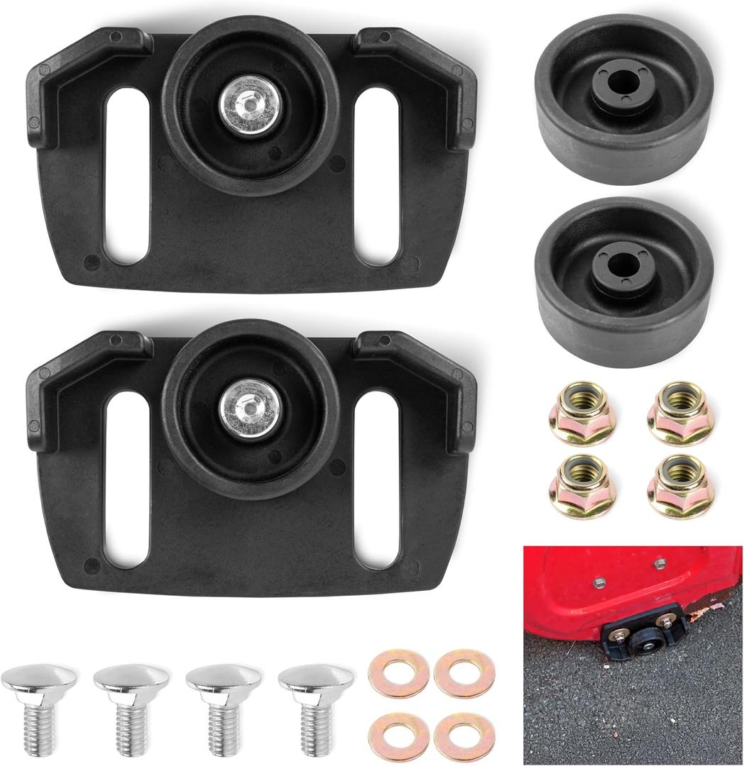 BlueStars 490-241-0038 Universal Snow Blower Rolling Skid Shoes with Hardware - Fit Most 2-Stage and 3-Stage Snow Thrower Snowblowers - Compatible with Craftsman MTD Cub Cadet Arnold Snowblowers
