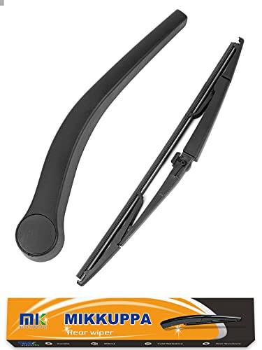 Rear Wiper Arm Blade, Compatible with 2004-2009 Dodge Durango, 2007-2009 Chrysler Aspen - MIKKUPPA Back Windshield Wiper Assembly Replacement - All Season Natural Rubber Cleaning Window