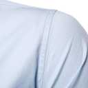 Mens Long Sleeve Casual Button Down Dress Shirts with Chest Pocket (White, M)