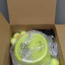 Automatic Dog Ball Launcher, Dog Ball Thrower Machine with 10-30Ft 3 Launching Distance, Interactive Toys for Small Dogs Indoor & Outdoor with 15 Mini Tennis Balls-2 Inch Light Green