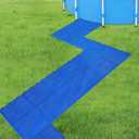 20Pcs Pool Drainage Mat,10.3" x 10.3"above Ground Walkways, Pool Mat with Multiple Splicing Methods to Prevent Dirt from Entering The Pool,Interlocking Plastic Floor for Pools, Spas, Passways