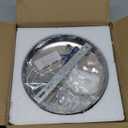 Modern Mini Led Chandelier Semi Flush Mount Crystal Lighting Ceiling Crystal Lamp For Bedrooms Dinning Rooms Hallway(Round White)