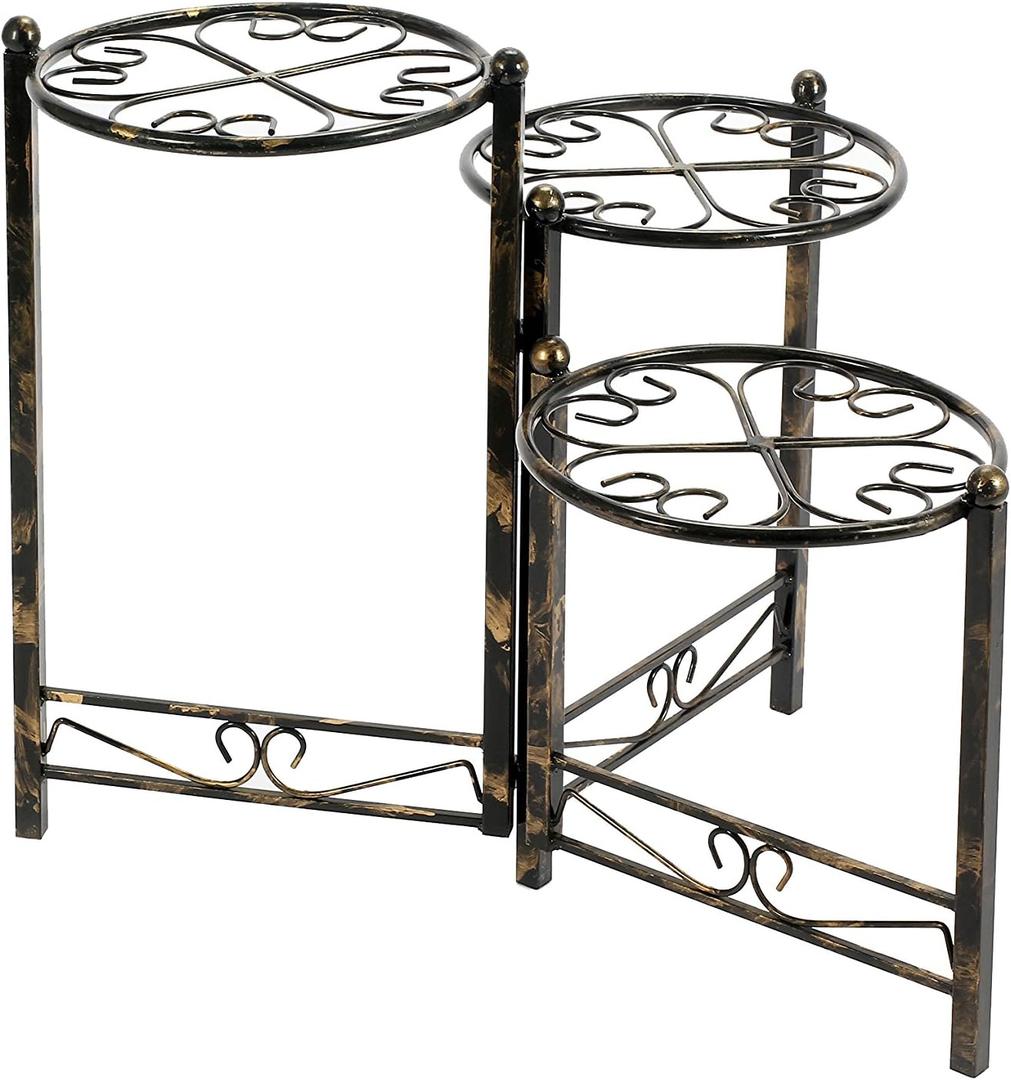 Ore International LB-1704 LB-1704 Plant Stand, 24", Black