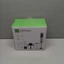 6-in-1 Immersion Blender, 1000W Hand Blender with 20 Speeds, Scratch-Resistant Stick Mixer with Whisk, Chopper, Beaker, Egg Beaters & Dough Hooks  Heavy Duty Hand Mixer, Black