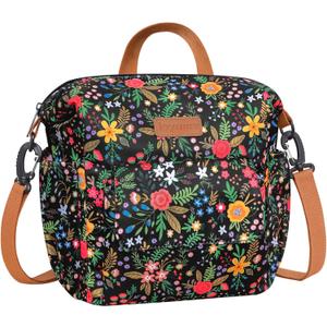 Joymee Lunch Bag Women Insulated Lunch Box with Adjustable Shoulder Strap Large Reusable Leakproof Spacious Cooler Tote for Women Men Adult with Bottle Holder and Side Pockets -08 Multi-Floral