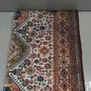 Collive Indoor Door Mat Retro Floor Mat, Non Slip Washable Doormat Quickly Absorb Welcome Mats Low Pile Door Mats Inside Entryway Carpet Front Door Rug for Entrance - 24" x 36" (Saffron Red)