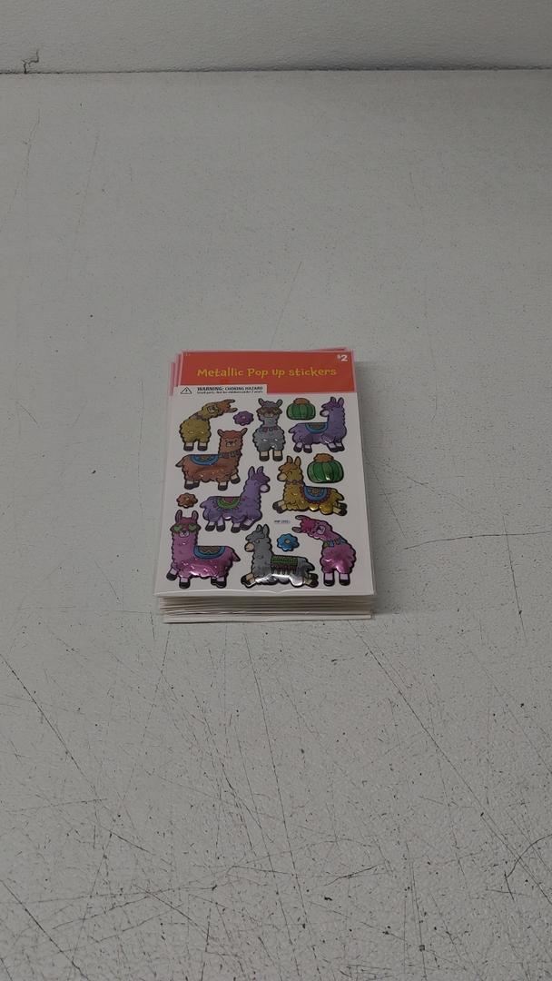 Metallic Pop Up Stickers, 10 Pack