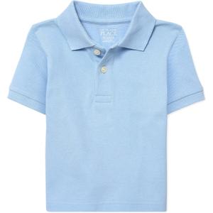The Children's Place baby boys Fashion Color Short Sleeve Pique Polo (5, Brook)