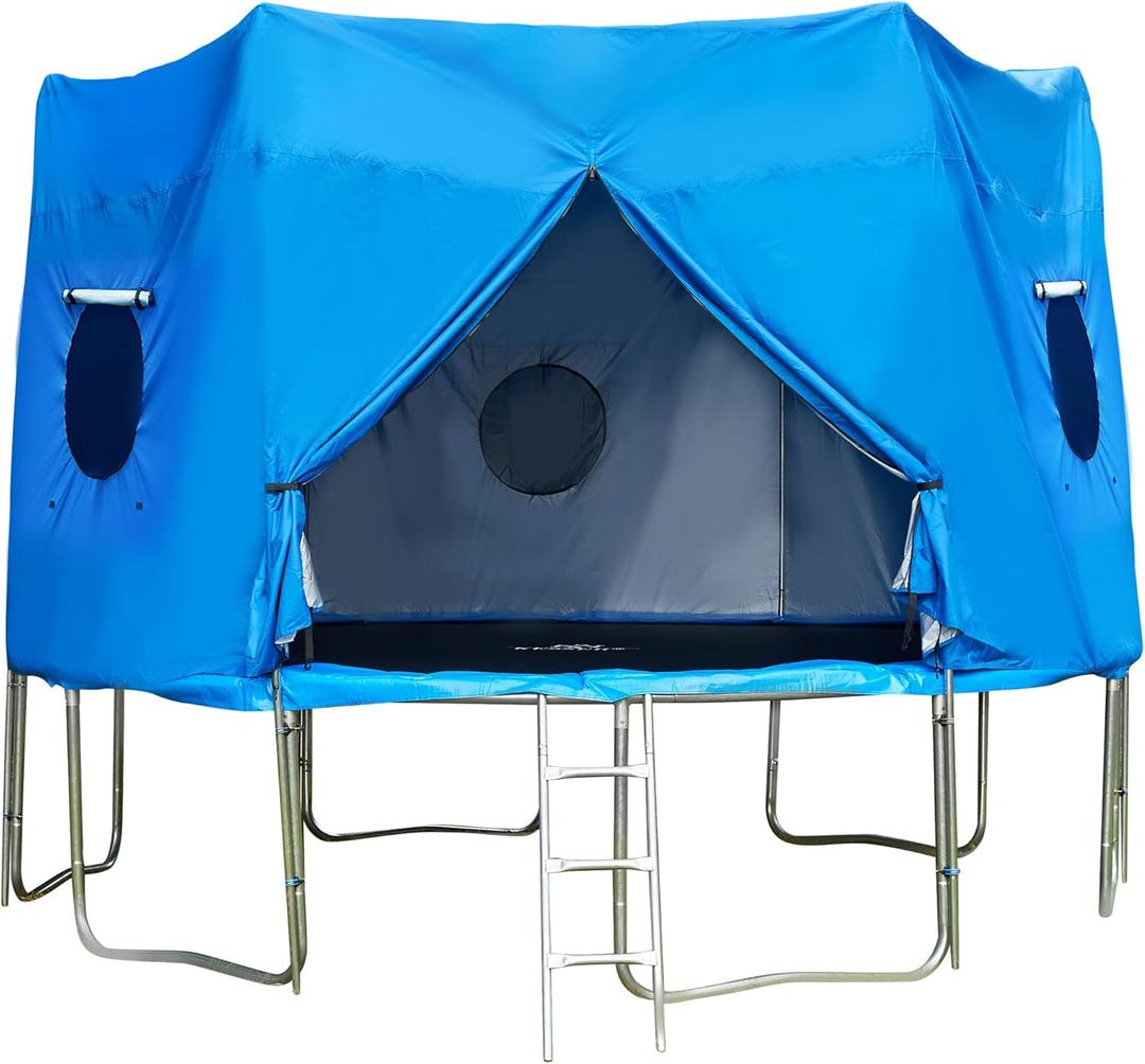 Trampoline Tent 12ft | Tent for Trampoline | Outdoor Fun for Kids | Trampoline Tent Cover | Trampoline Accessory Tent | Protect from Wind and Sun