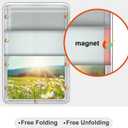 RV Door Window Shade Cover - Magnetic RV Blackout Window Cover with UV Protection and Privacy Features (25 * 16 in) Foldable Magnet Design, Waterproof Fabric, and Reflective Silver Coating