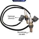2Pcs 234-4092 234-4123 Upstream Oxygen Sensor Downstream O2 Sensor for 2001 2002 2002 2004 2005 Honda Civic 1.7L D17A7 Engine Only