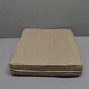Classic Accessories Montlake Water-Resistant 19 x 19 x 3 Inch Square Outdoor Seat Cushion, Patio Furniture Chair Cushion, Antique Beige, Outdoor Cushion Cover