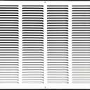 Fits 20x16 Duct Opening Stamped Steel Return Air Grille Vent Cover Grille for Sidewall and Ceiling in White Surface Dimensions: 21.75"W X 17.75"H (20" W x 16" H Duct Opening)