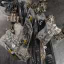 DWVO 65" Buffet Cabinet with 4 Glass Doors Storage, Sideboard Cabinet with 3 Drawers, Coffee Bar with Adjustable Shelves for Kitchen, Living Room, White