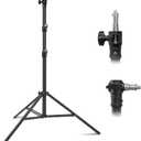 10FT Light Stand, 28mm Heavy Duty Stand with 1/4" 3/8" Mount