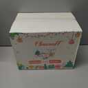 90 Pack Christmas Coffee Cups 12 oz No Lids, Disposable Insulated Paper Coffee Cups, Corrugated Ripple Wall Design Paper Cup, Hot Cold Drinking Cup for Party, Home, Events