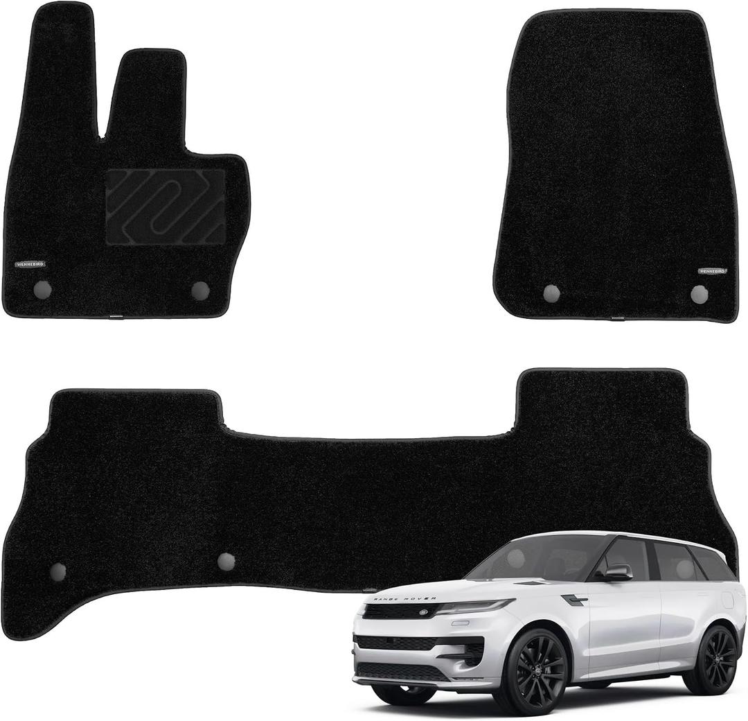 WENNEBIRD Carpet Floor Mats for Land Rover Range Rover Sport 2023-2026, 3Pc