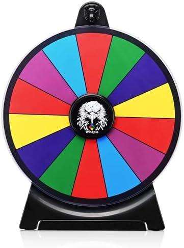 WinSpin 12" Prize Wheel 14 Slots Spinning Game Tabletop Fortune Game Eagle