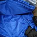 1200D Waterproof Boat Cover - Fits 16' to 18.5' ft Bass, V-Hull, Tri-Hull, Fish & Ski, Runabout Bowrider Boats - Heavy Duty Canvas Blue