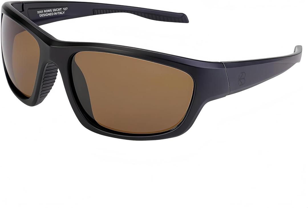 Italy Made Polarized Sunglasses with Corning Glass Lenses, Stylish & Scratch-Resistant for Exercise & Daily Use