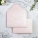 PONATIA 50 Pack A1 Envelopes, 3.62 x 5.2'' Blush Pink Envelopes Perfect for Weddings Cards, RSVP Cards, Response Cards, Baby Showers, Thank You Notes, Photos and any 3.5x5" inserts