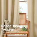 BGment Beige Linen Curtains 78 Inch Length 2 Panels Set for Bedroom, Window Drapes Natural Textured Thick Burlap Light Filtering with Grommet Non See Through for Living Room, Each 52 Inch Wide