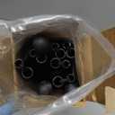 Amazon Basics Easel Display Stand, Instant Floor Poster, Lightweight, Collapsible and Portable with Tripod Base, Black Steel (supports 5 pounds)