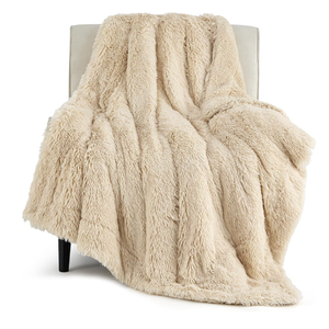 Soft Fluffy Beige Throw Blanket for Bed, Faux Fur Gifts Beige Decor Light Tan Khaki Blanket Neutral Decoration for Home, Soft Cozy Fuzzy Plush Thick Warm Sherpa Fleece Cute Stuff