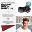 American Crew Men's Hair Pomade, Like Styling Gel with Heavy Hold & High Shine, Stocking Stuffer for Him, 3 oz (3 Ounce (Pack of 1))