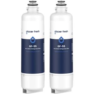 GLACIER FRESH Replacement for Bosch 11025825 Ultra Clarity Pro Refrigerator Water Filter BORPLFTR50, Compatible with KWF 2000, 12028325, 11032531, BORPLFTR50, WFC100MF, B36CT80SNS, B36CL80ENS (2 Pack)