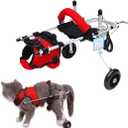 Cat Wheelchair, Newly Upgraded Pet Wheelchair, Removable Harness Design, Lightweight Cat Wheelchair for Back Legs of Doggie, Cats, Rabbits (M)