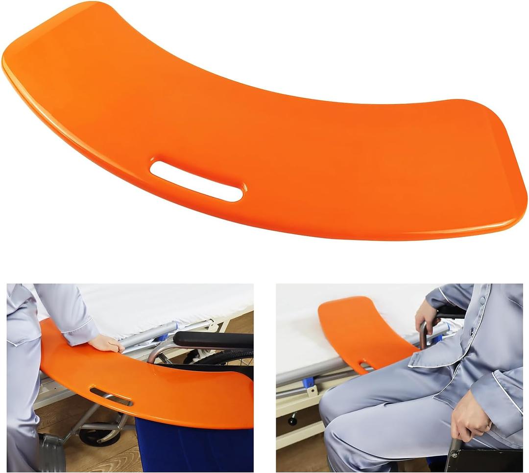LOSCHEN Slide Transfer Board, Slide Assist Device for Transferring or Seniors from Wheelchair to Bed, Toilet, Tub, Car - Slide Board with A Handle,Weight Capacity 440 lbs