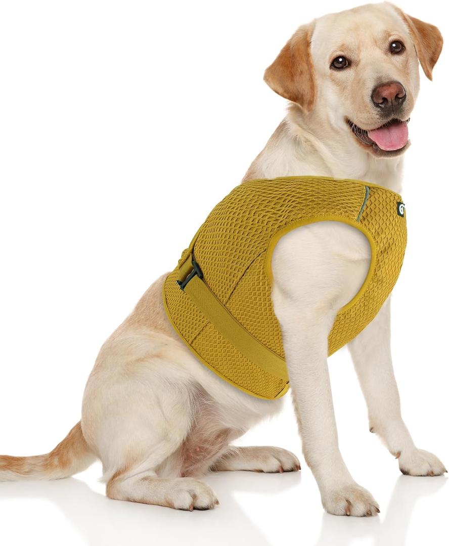 Dog Cooling Vest Harness Lightweight Cooler Jacket with Adjustable Buckle, Cooling Shirt for Summer Walking, Outdoor Hunting Training and Camping M 2 Pack