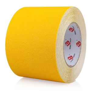 BOMEI PACK Anti Slip Traction Tape,4 Inch x 33 Ft,Heavy Duty Non Slip Tape,Grip Tape for Stairs, Tread Step, Indoor & Outdoor Use,Waterproof Stairs Non Skid Treads (Yellow) BOMEI PACK Anti Slip Traction Tape,4 Inch x 33 Ft,Heavy Duty Non Slip Tape,Grip Tape for Stairs, Tread Step, Indoor & Outdoor Use,Waterproof Stairs Non Skid Treads (Yellow)