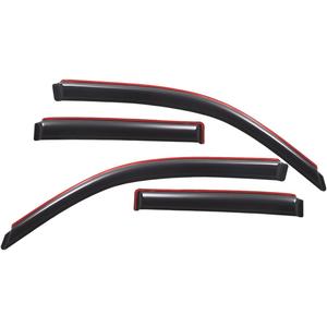 Lightronic Extra Durable Clip-on in-Channel Auto Vent Window Visor, Fits 2003-2009 Toyota 4Runner, UV Protection Rain Guard, Original Wind Deflector, No-Drill Easy Install, Dark Smoke, 4-Pcs