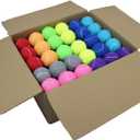 SHYUJAJIE Tennis Balls, 90 Pack Training Tennis Balls Bulk, High Elasticity Practice Tennis for Beginner, Exercise Playing Balls for Pet Dog, 2.58inch