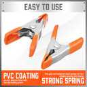HORUSDY 32-Piece 2" inch Small Spring Clamp, Spring Metal Spring Clamps, 3/4"-inch Jaw opening (Orange)