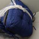 Chair Cushions for Dining Chairs, Tufted Foam Kitchen Chair, Non-Slip Seat Cushions with Ties Set of 4, 15.5" x 15.5" x 4", Dark Blue