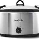 Crock-Pot SCCPVL600S Cook' N Carry 6-Quart Oval Manual Portable Slow Cooker, Silver